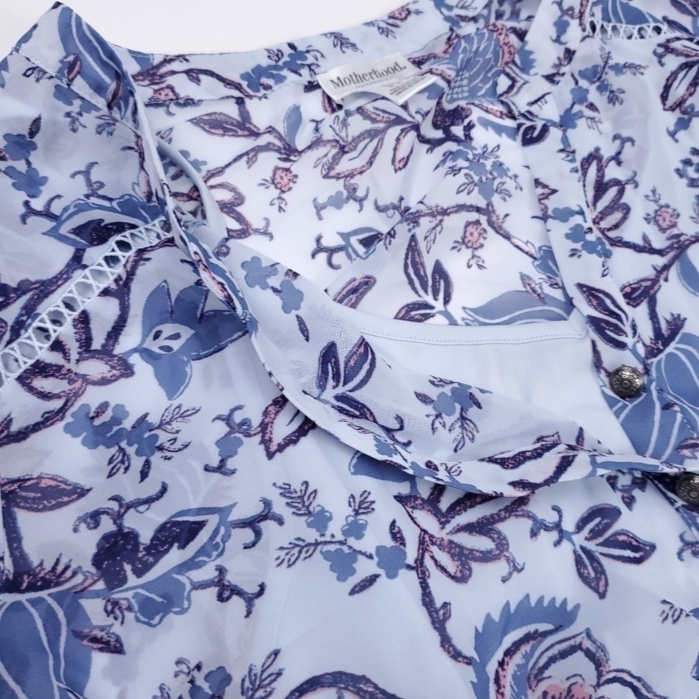 Motherhood Maternity Blue Floral 2pc Camisole M - Picture 11 of 16